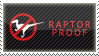 'raptor proof' stamp by streamline69