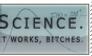 'science' stamp