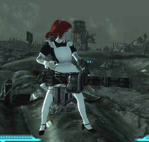 fallout 3 Bunn with Minigun