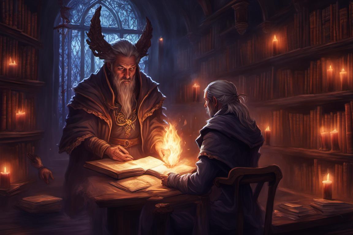 Undulate Mage Portrait scene of a mage studying in the underdark by DuskCoyote17 on ...