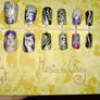 MLP nail art Rarity nails