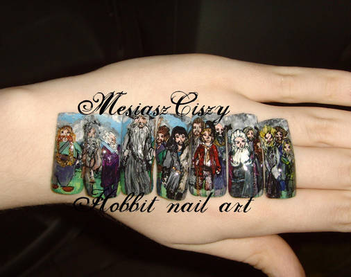 The Hobbit nail art