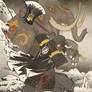 Ukiyo-e Black Ranger - MMPR Comic Variant Cover