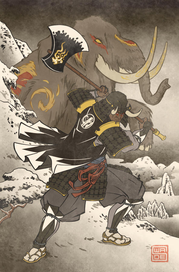 Ukiyo-e Black Ranger - MMPR Comic Variant Cover by swadeart on DeviantArt