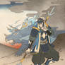 Ukiyo-e Blue Ranger - MMPR Comic Variant Cover