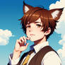Boy with Cat ears