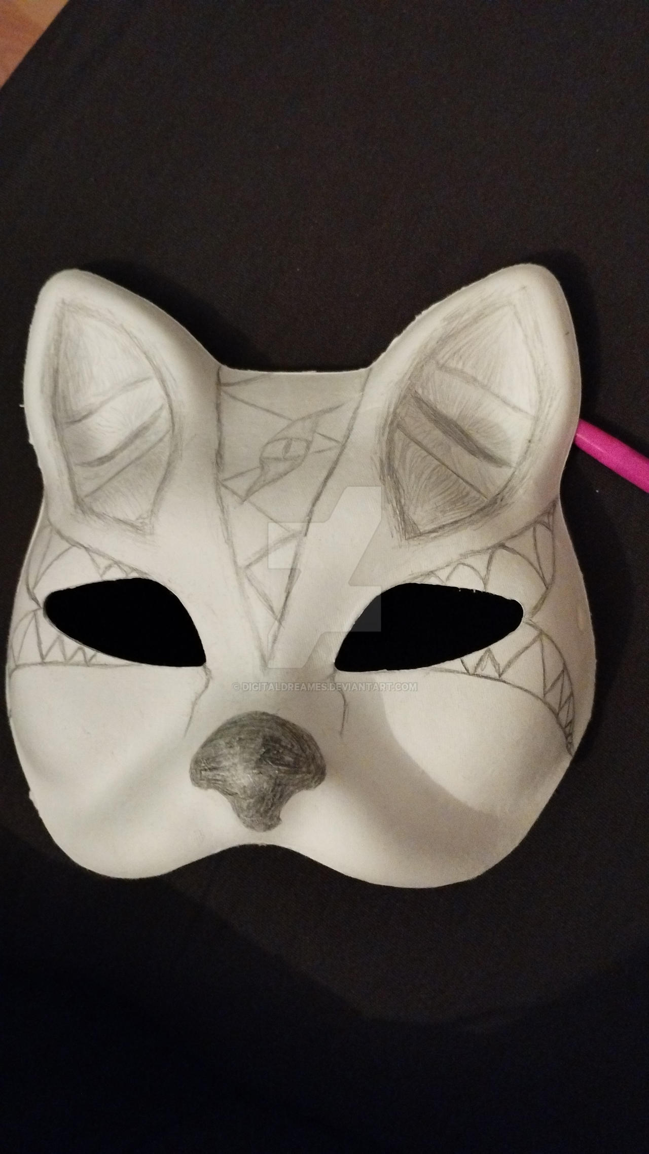 Therian cat mask - moon theme