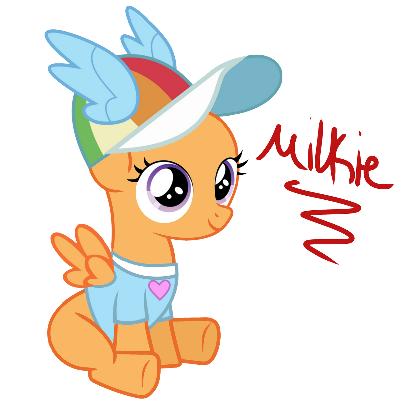MLP FIM|:| Rainbow fan, Filly base by milkie456 on DeviantArt