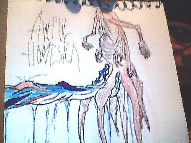 My take at Alex Pardee's 'Awful Homesick'' cover.