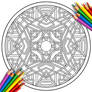 Mandala Coloring Book Page