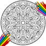Mandala Coloring Book Page