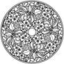 Cherries Mandala Coloring Page