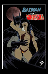 Batman Meets Vampirella by Hal-2012