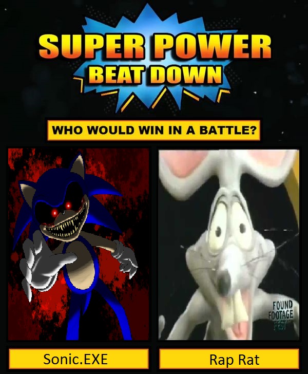 SPBD: Sonic.EXE VS Rap Rat by lh1200 on DeviantArt