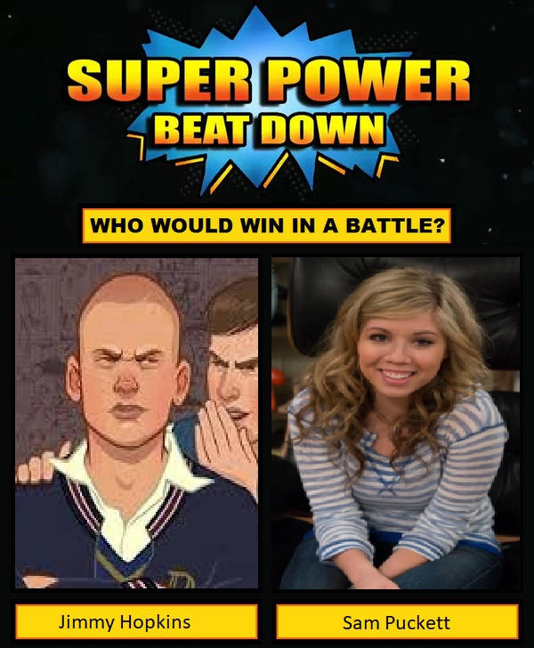 Jimmy Vs. Sam SPBD: Jimmy Hopkins VS Sam Puckett by lh1200 on DeviantArt