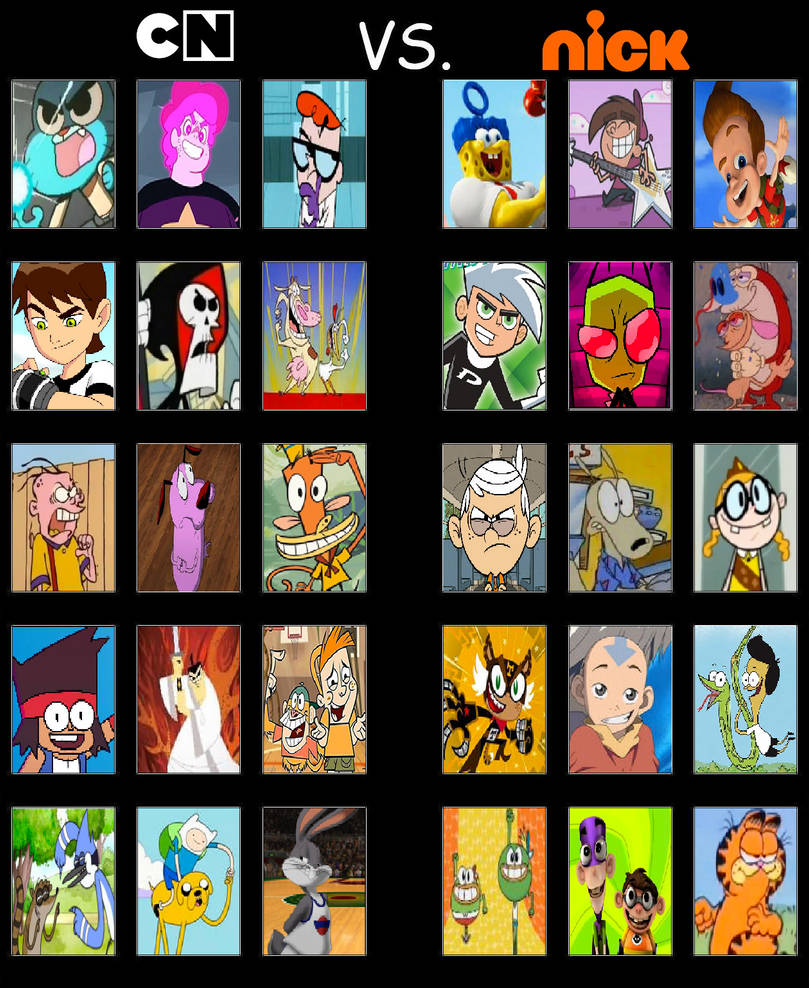 Cartoon Network VS Nickelodeon By Lh1200 On DeviantArt cartoon-network-vs-nickelodeon-by-lh1200-on-deviantart