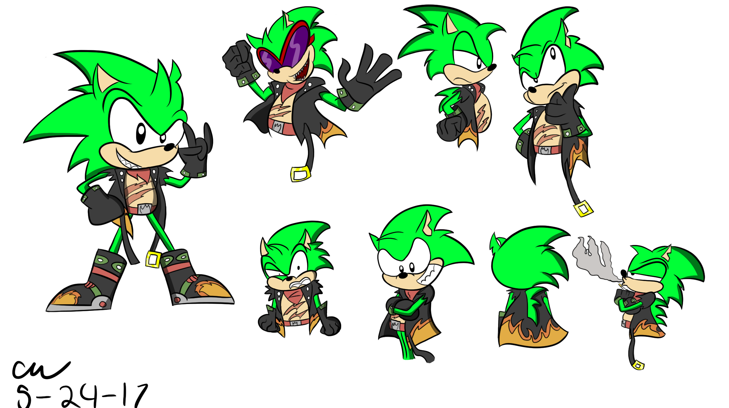 Scourge the Hedgehog (doodles)