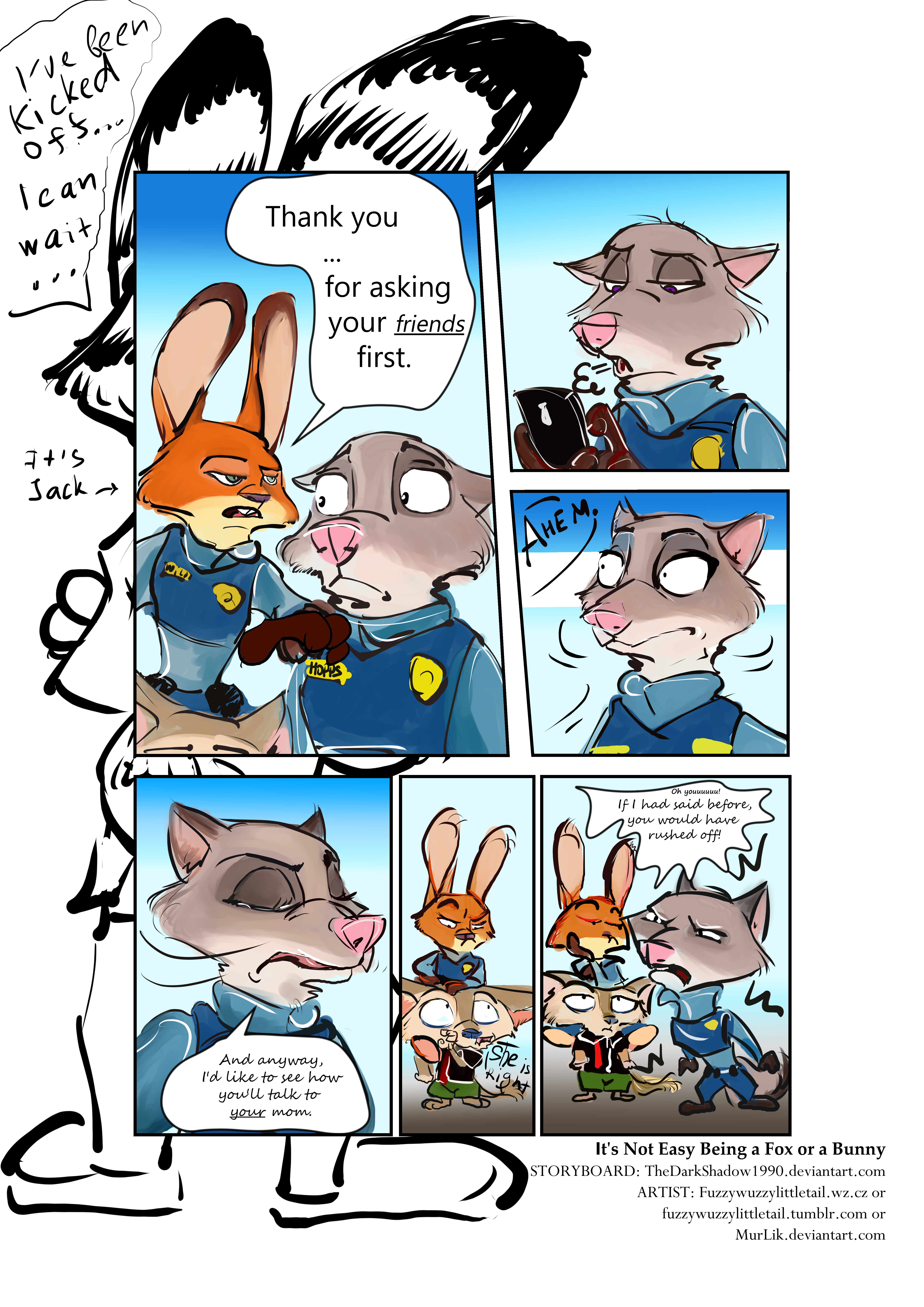 It is not easy to be a fox or a bunny Page 30