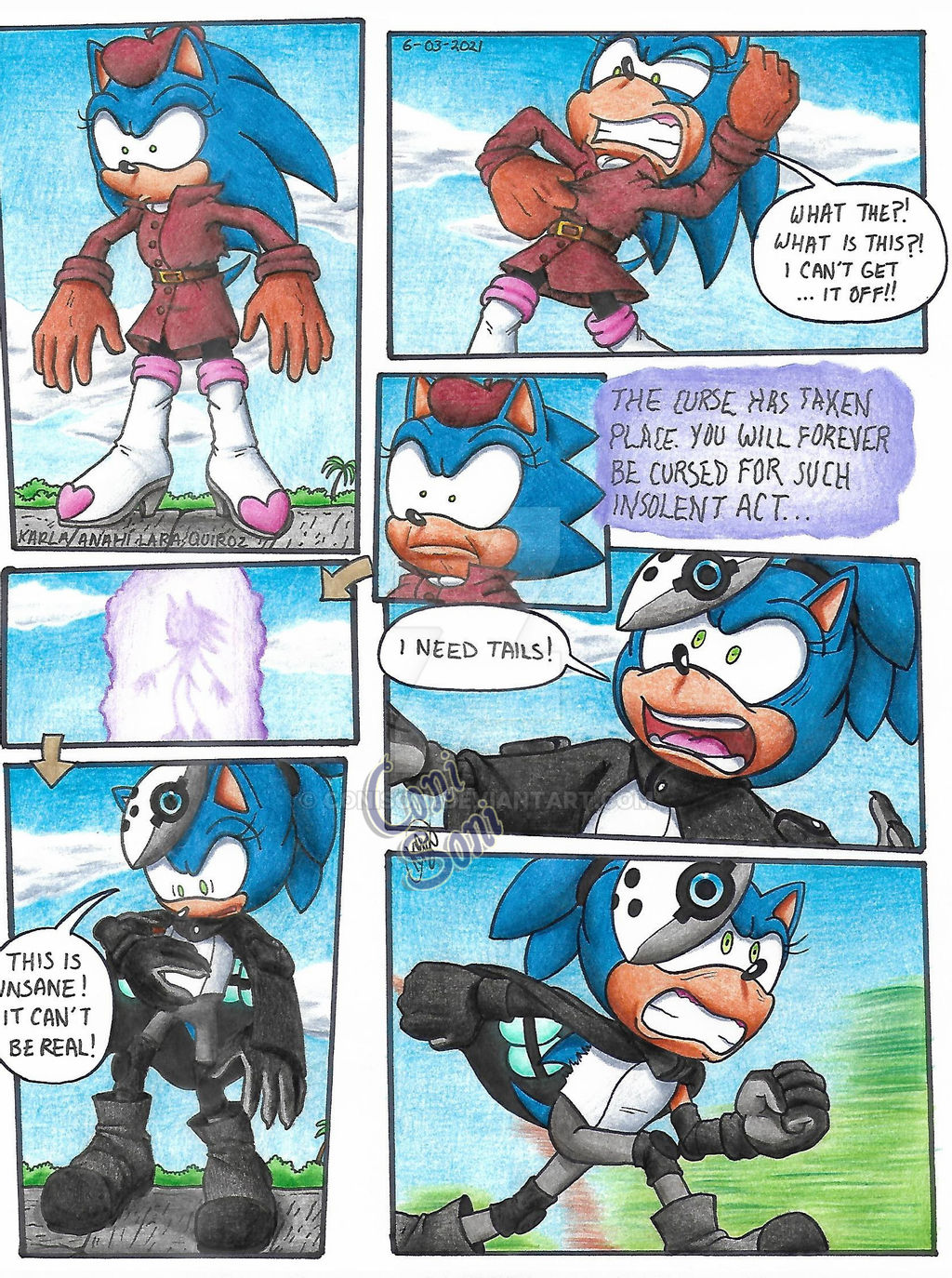 Sonic goes Hyper Sonic Comic Page 3 by drakessj257 on DeviantArt