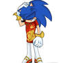 Sonic in Blazes Lunar outfit