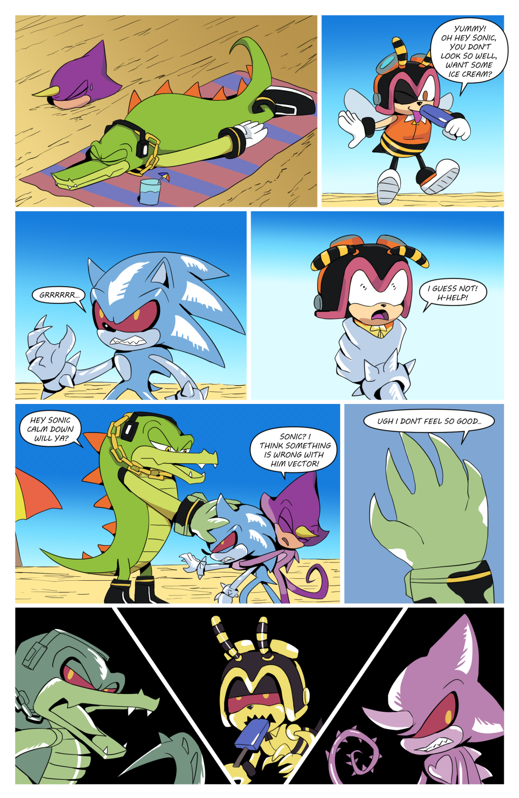 Sonic goes Hyper Sonic Comic Page 3 by drakessj257 on DeviantArt