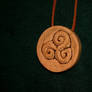 Celtic double sided pendant