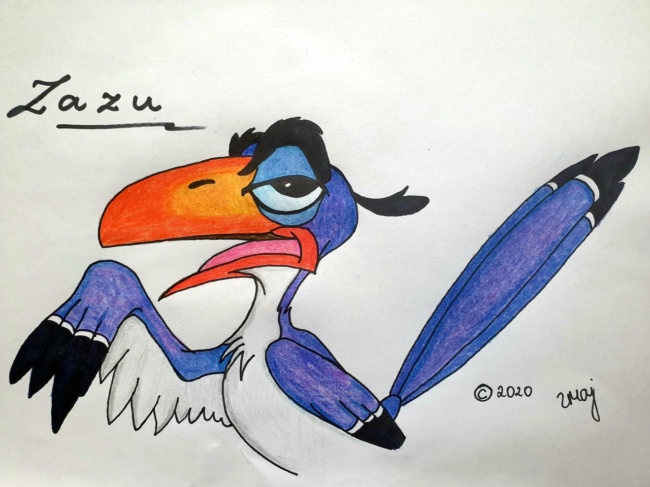 Zazu from The Lion King by ZMArt2000 on DeviantArt