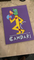 Campari poster papercut