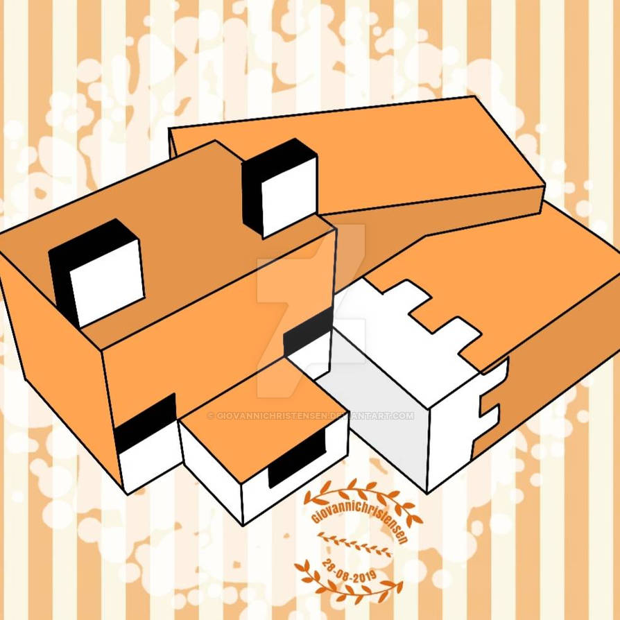 Minecraft Fox Deviantart Fox from Minecraft by GiovanniChristensen on DeviantArt