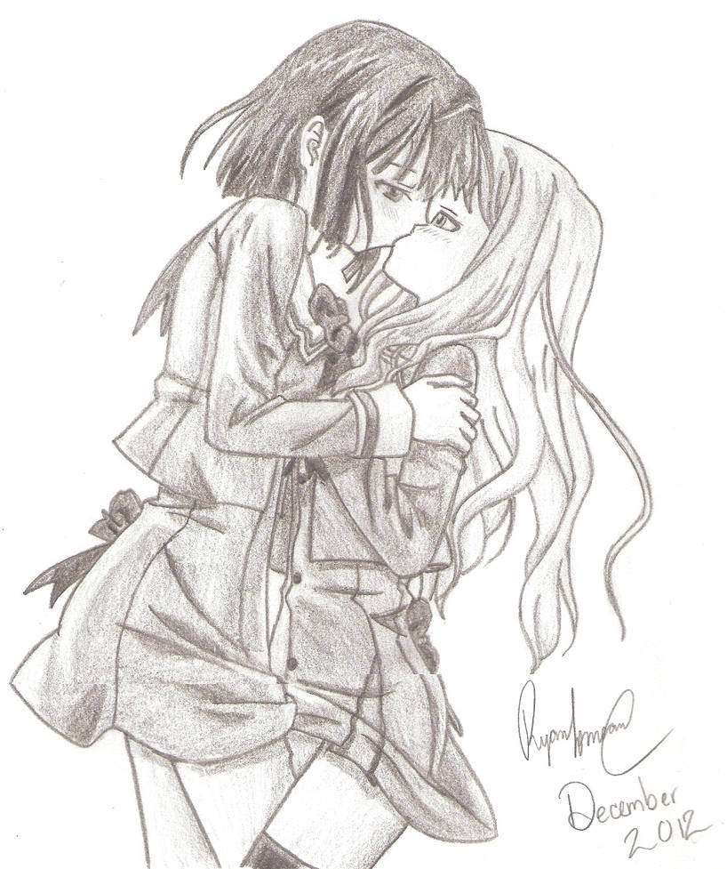 Anime Girls Kissing by RyanPaul123 on DeviantArt