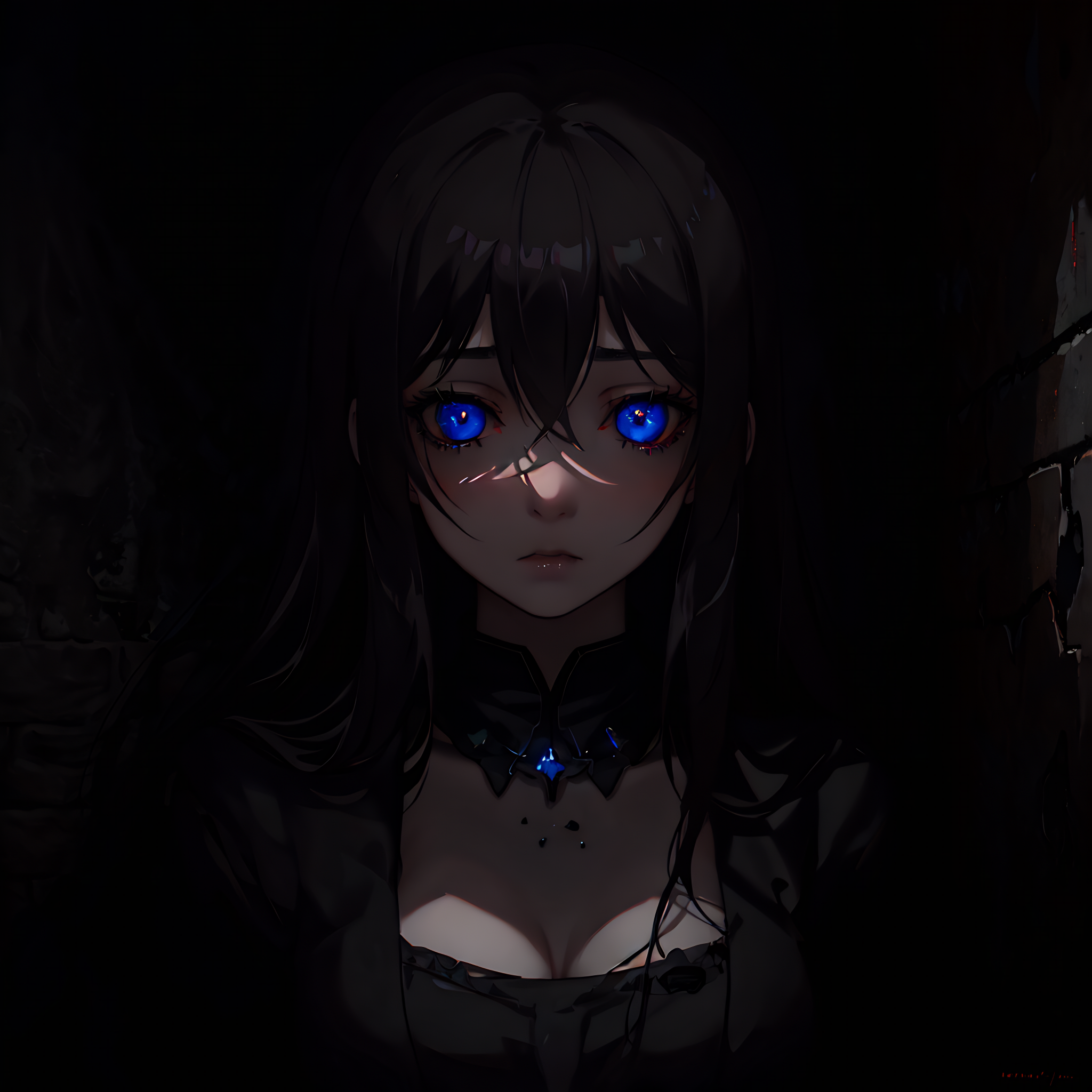 Random Anime Girl Icon: Dark by istalkredlights on DeviantArt