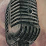 Old Microphone tattoo