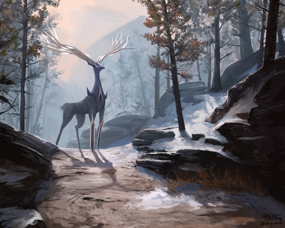 Xerneas-forest by mcgmark Xerneas-forest by mcgmark