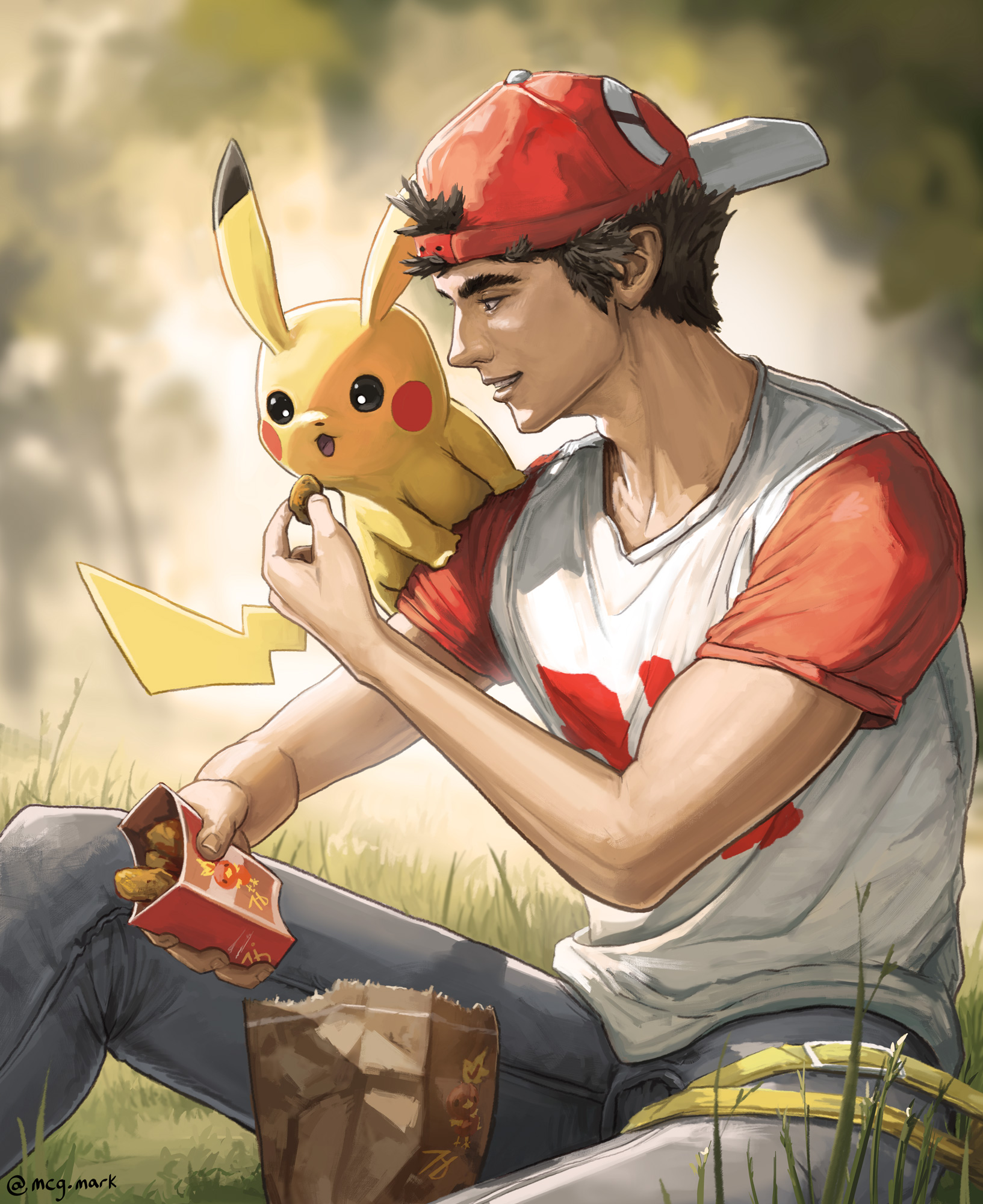 pokémon trainer red fanart !! : r/Pokemonart