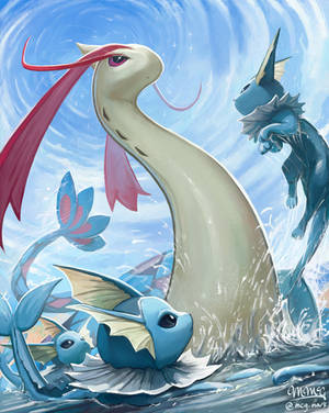 Milotic and Vaporeon