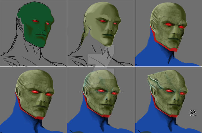 Martian Manhunter Step by Step