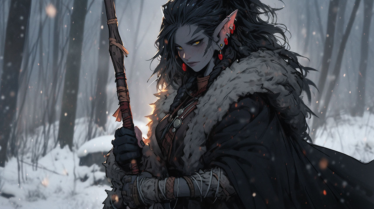 Character: Onda, orc huntress by Malgosh on DeviantArt