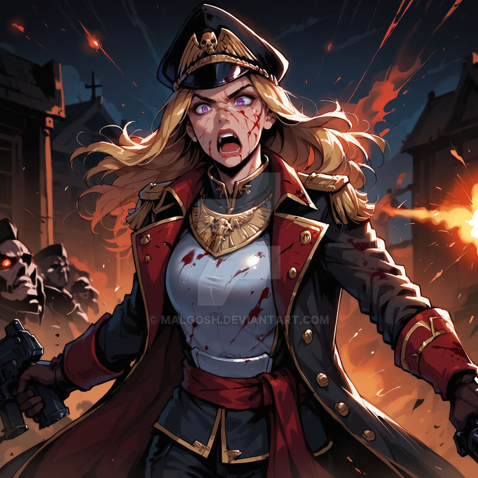Face me, heretics! For the Emperor! by Malgosh on DeviantArt