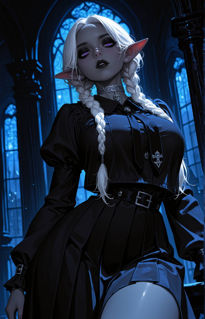 E'Landra Morwaine as Wednesday Addams by Malgosh on DeviantArt