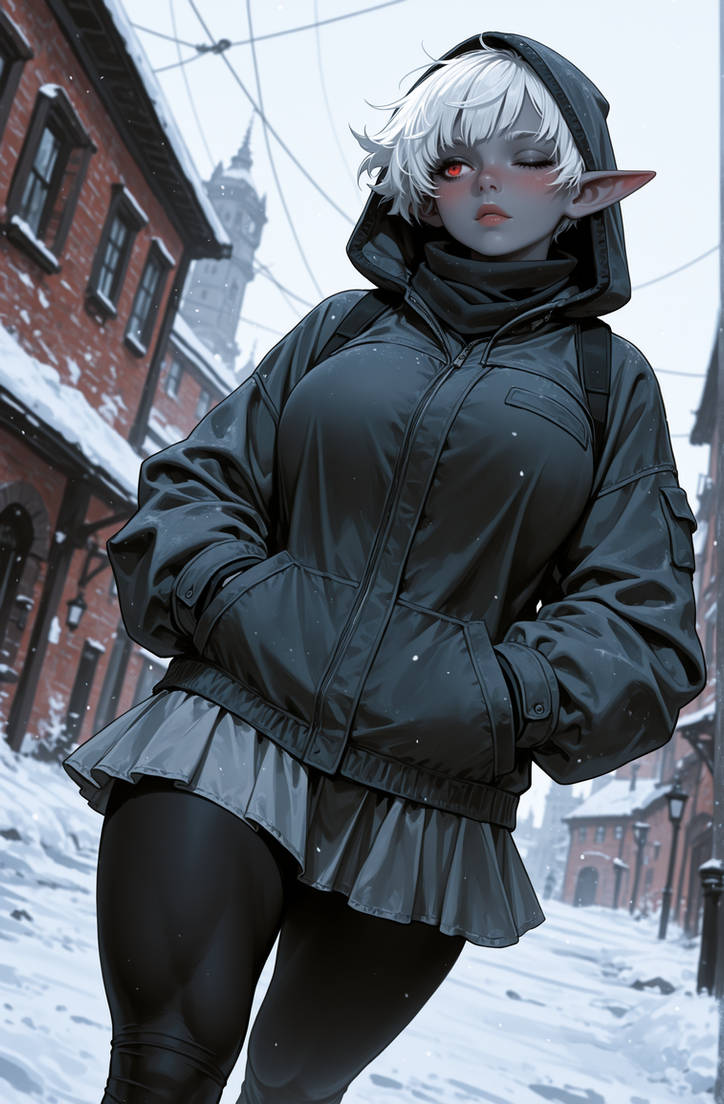 Kaelira on her way home from the gym by Malgosh on DeviantArt