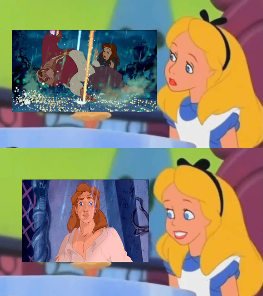 Alice Is Impressed By Beast's Transformation by MaxGoudiss on DeviantArt