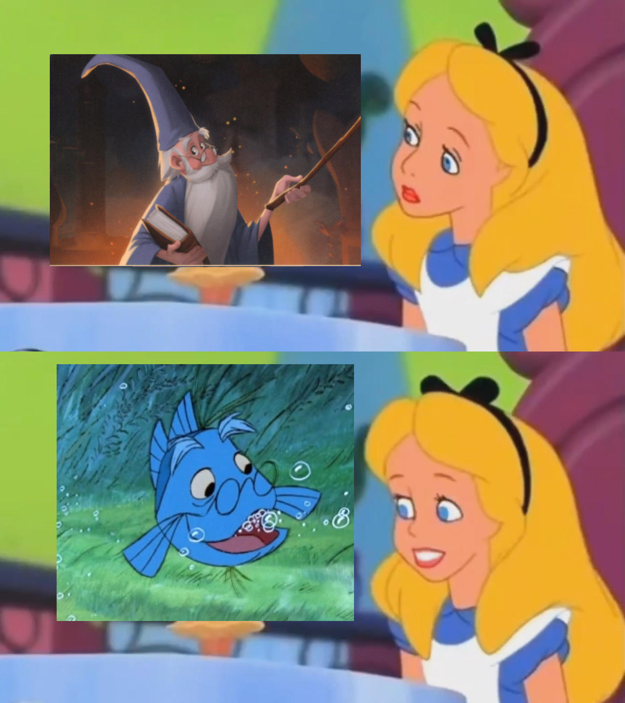 Alice Merlin Alice Is Impressed By Merlin's Fish Transformation by MaxGoudiss on ...