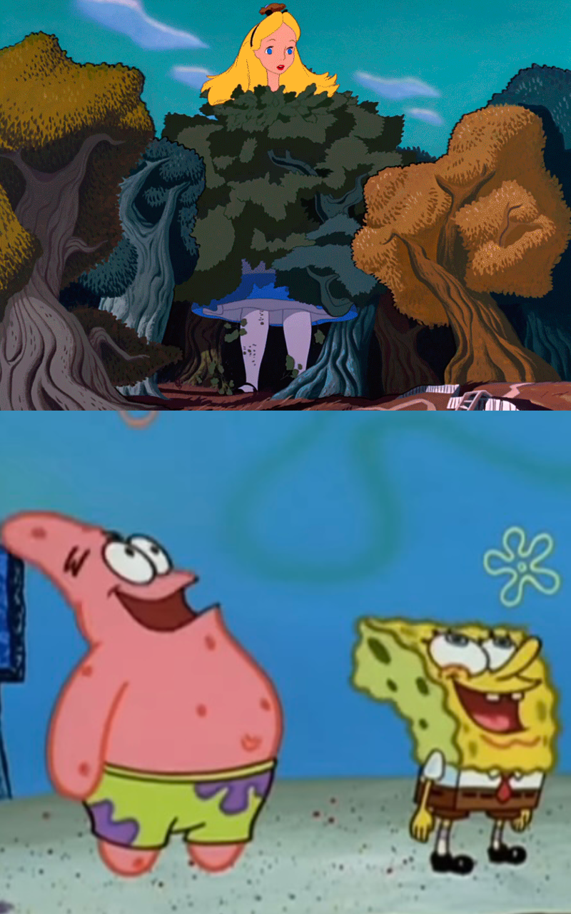 Patrick. See SpongeBob and Patrick see Alice being a giantess by MaxGoudiss on ...