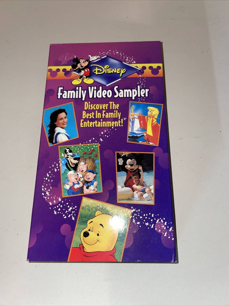Disney Family Video Sampler 1996 VHS front cover by MaxGoudiss on ...