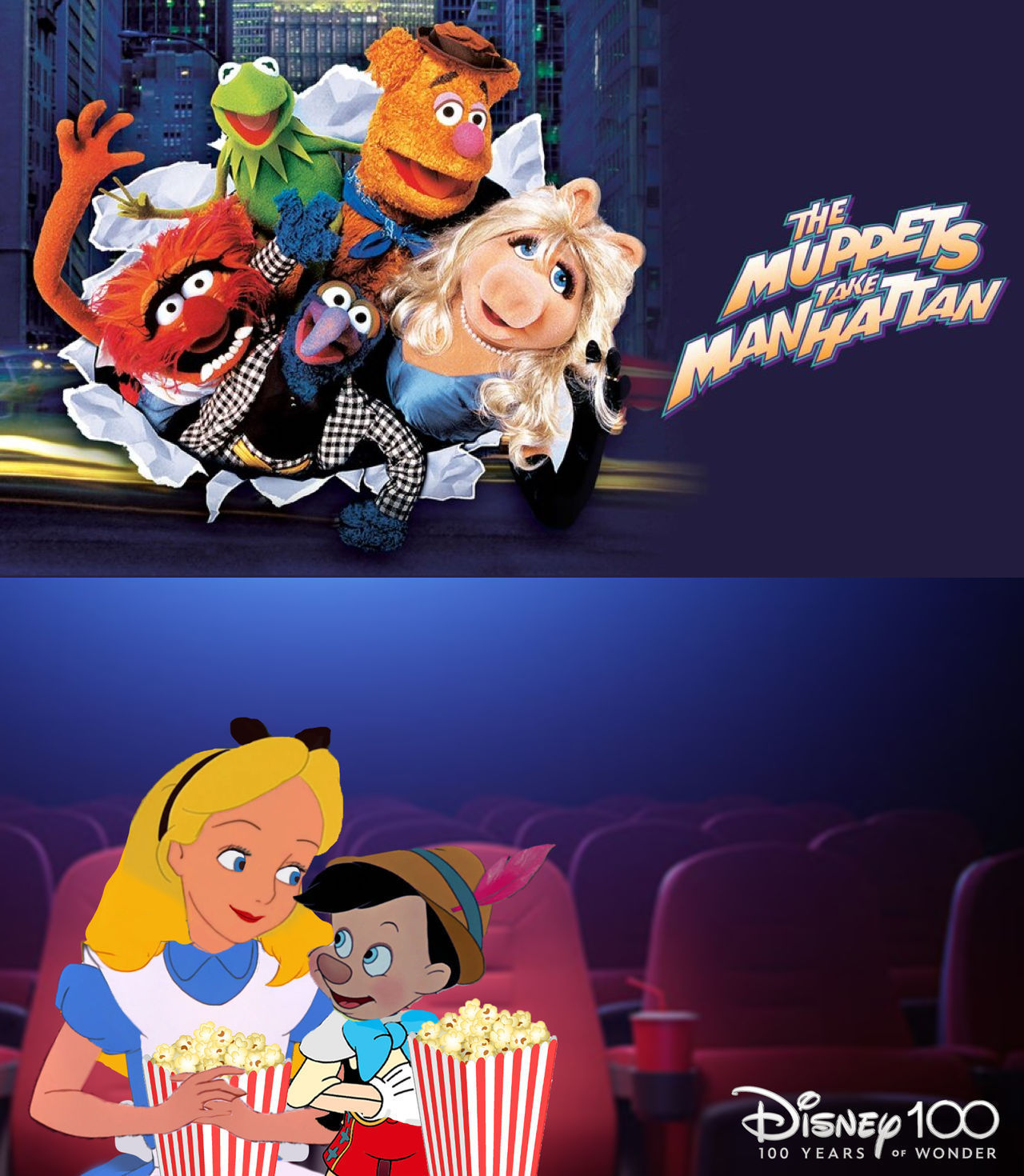 Alice Muppet Alice and Pinoke Watch The Muppets Take Manhattan by MaxGoudiss on ...