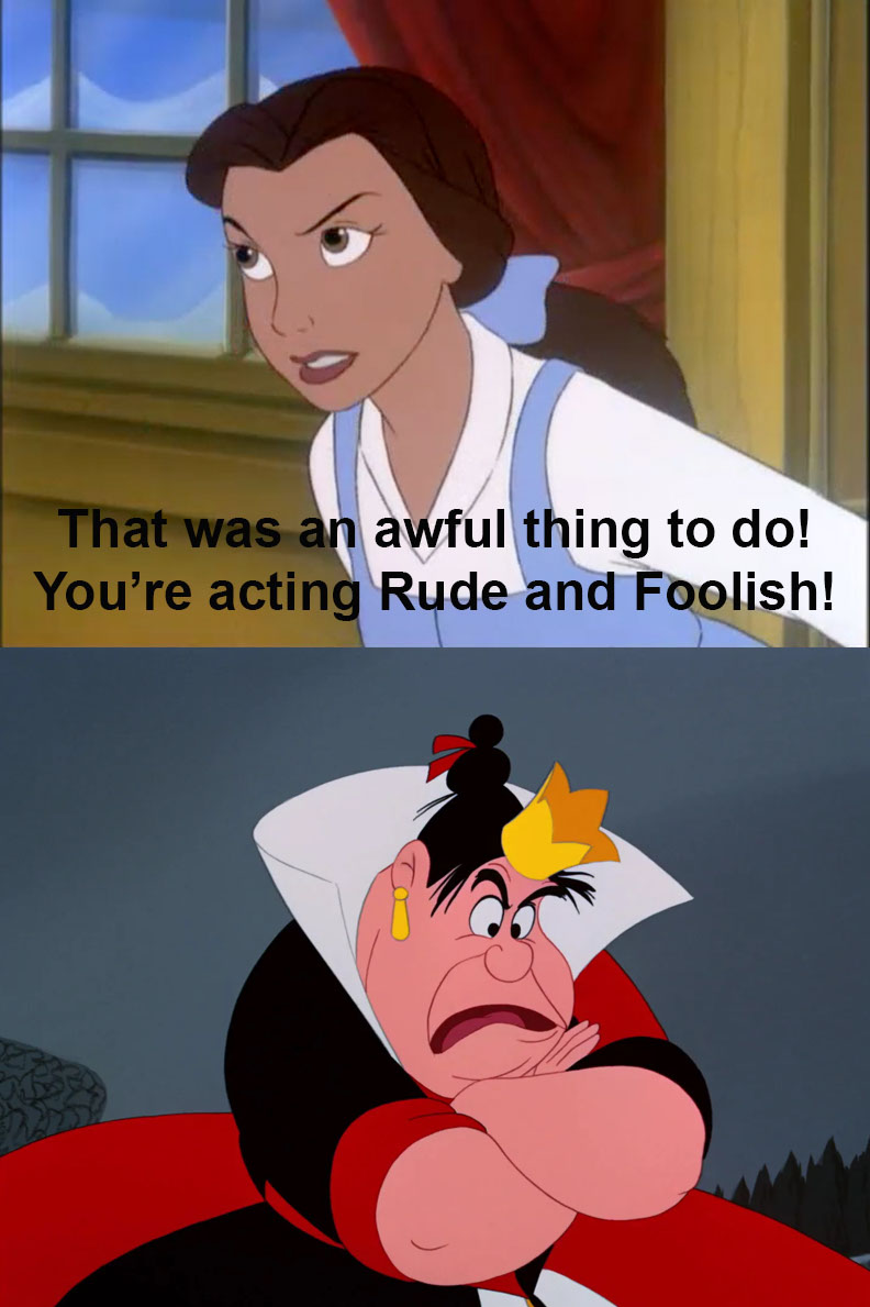 Belle's Angry at the Queen of Hearts by MaxGoudiss on DeviantArt
