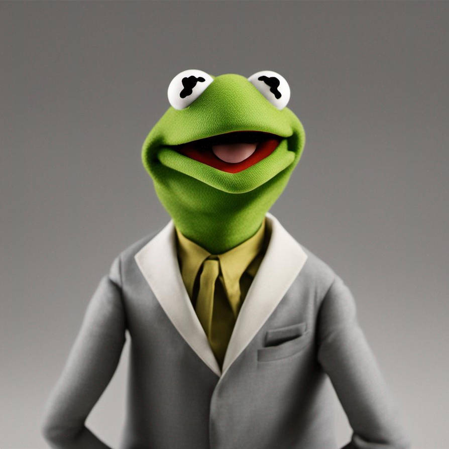 Kermit the Frog wearing a suit by MaxGoudiss on DeviantArt