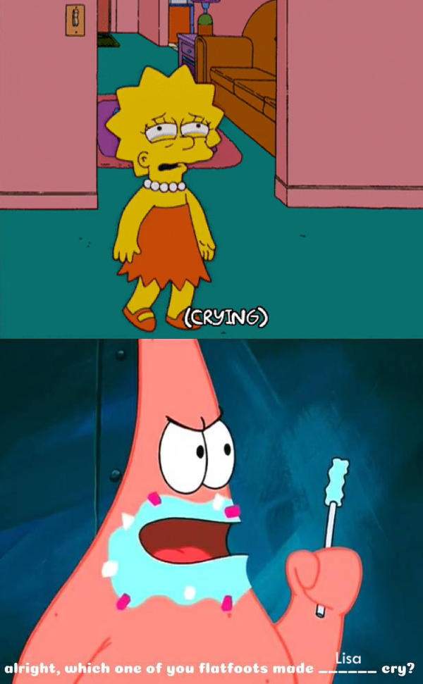 Lisa Crying Which One Of You Flatfoots Made Lisa Simpson Cry? by MaxGoudiss on ...