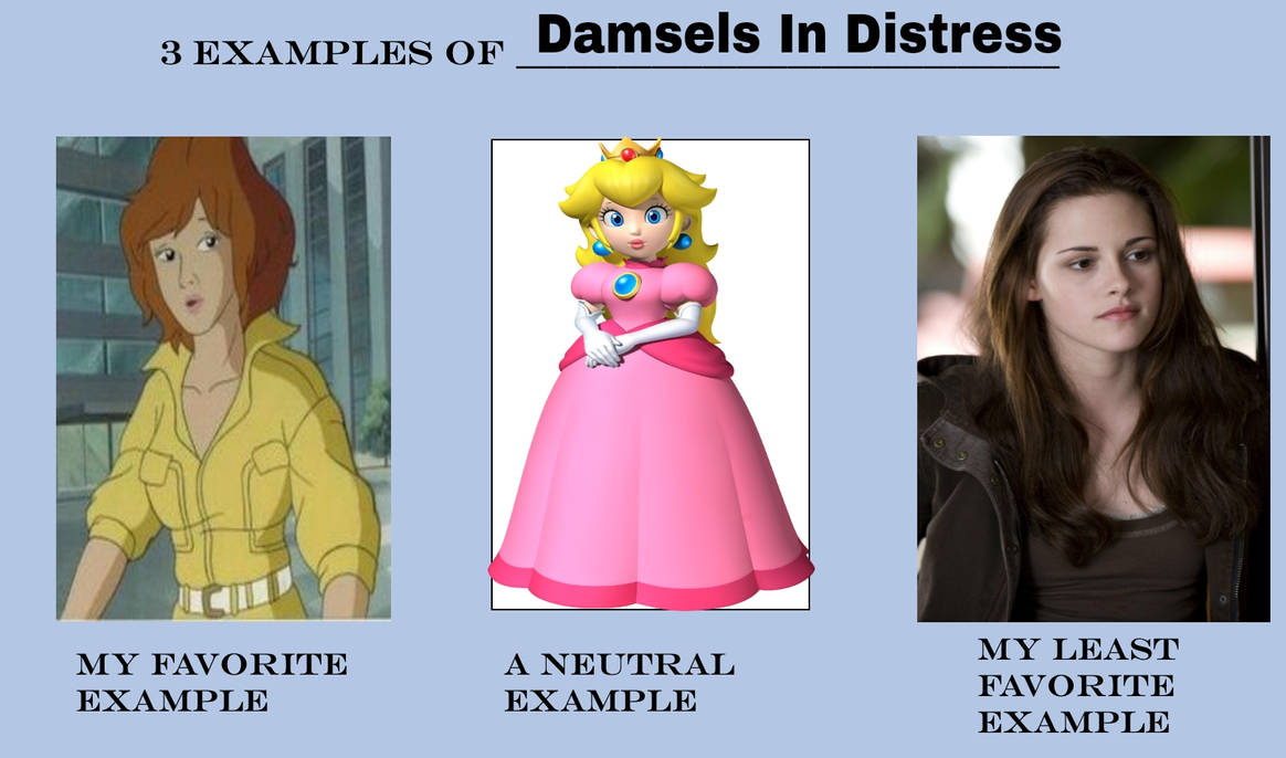 3 Examples Of Damsels In Distress by MaxGoudiss on DeviantArt