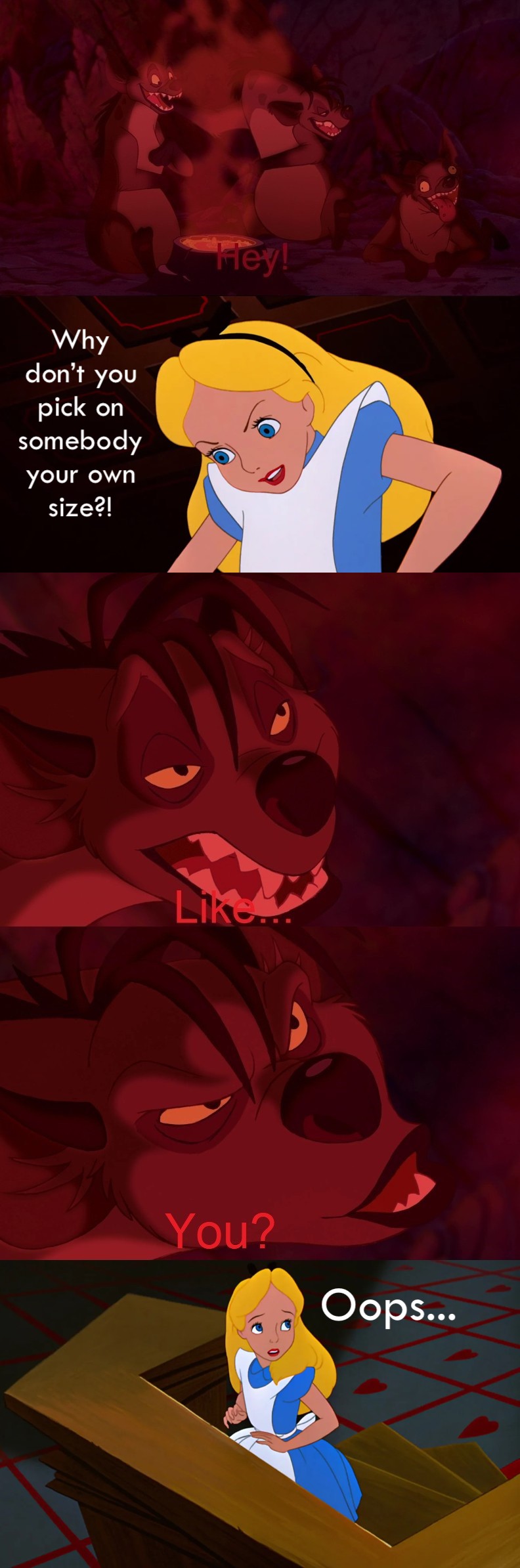 Alice Tries To Stand Up To The Hyenas By MaxGoudiss On DeviantArt alice-tries-to-stand-up-to-the-hyenas-by-maxgoudiss-on-deviantart